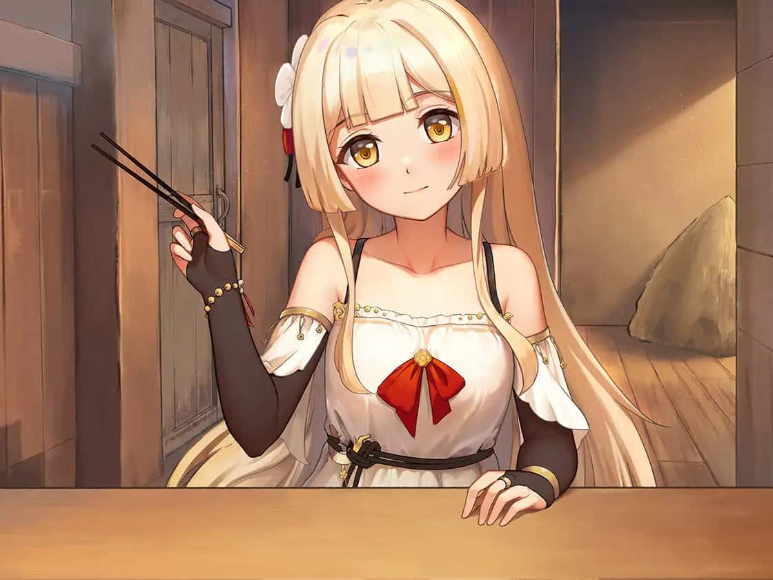 蔚蓝的航迹终焉之塔与编织诗歌的少女插画